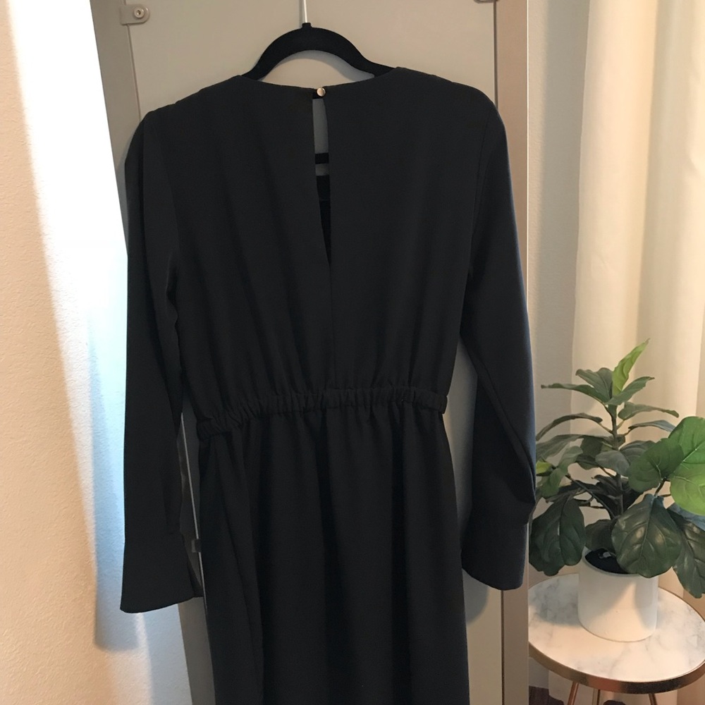 Black dress with long sleeves